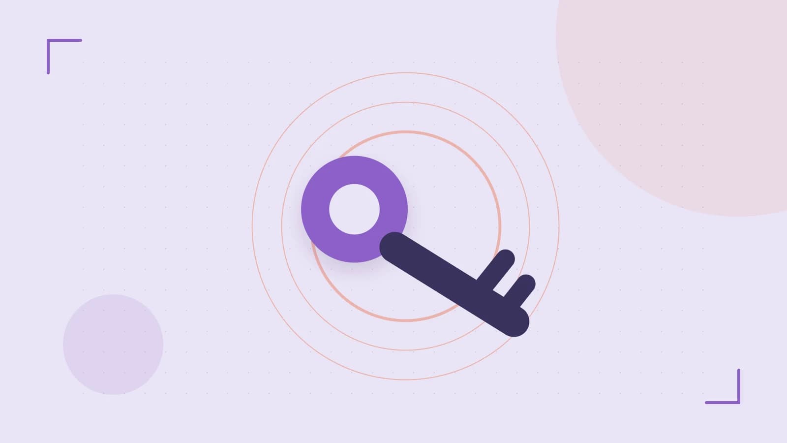 Editorial illustration of a sculpted shield, authentication key and concentric permission boundaries
