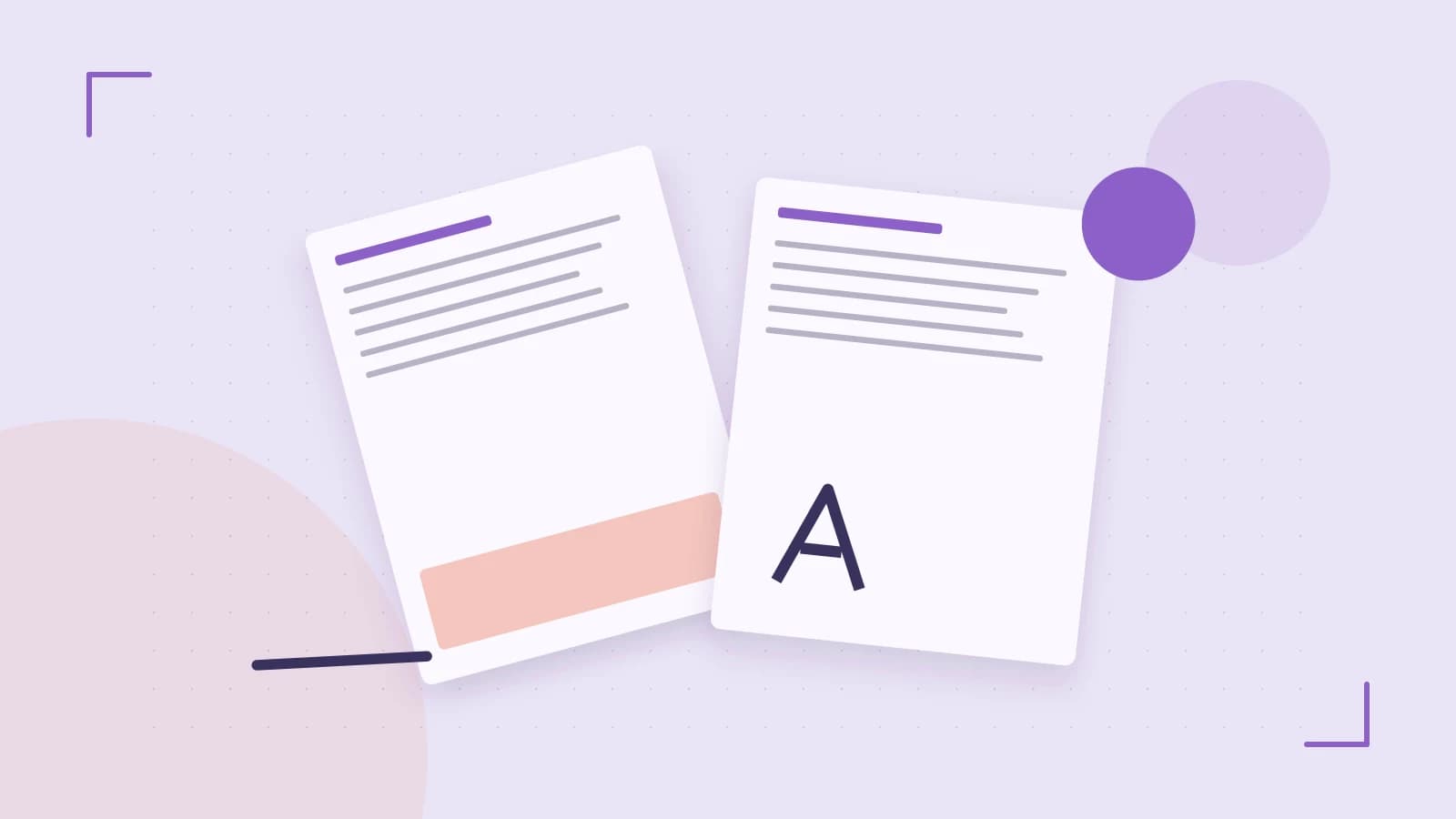 Editorial illustration of typeset pages, expressive letterform shapes and a precise editorial page grid