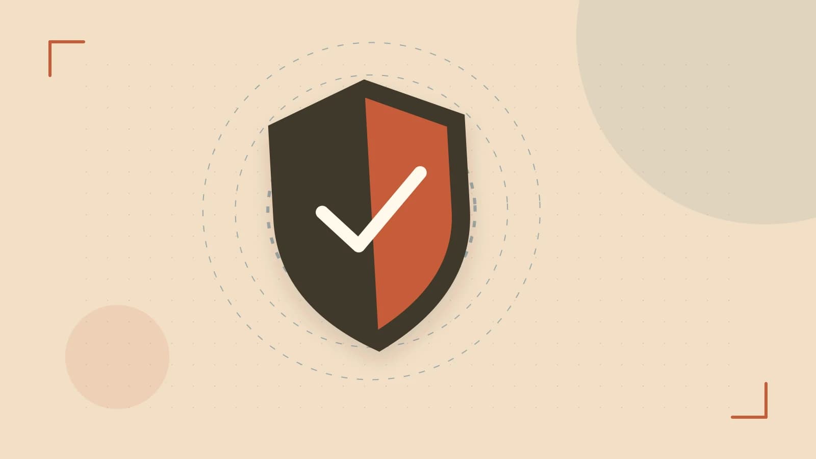 Editorial illustration of a sculpted shield, authentication key and concentric permission boundaries