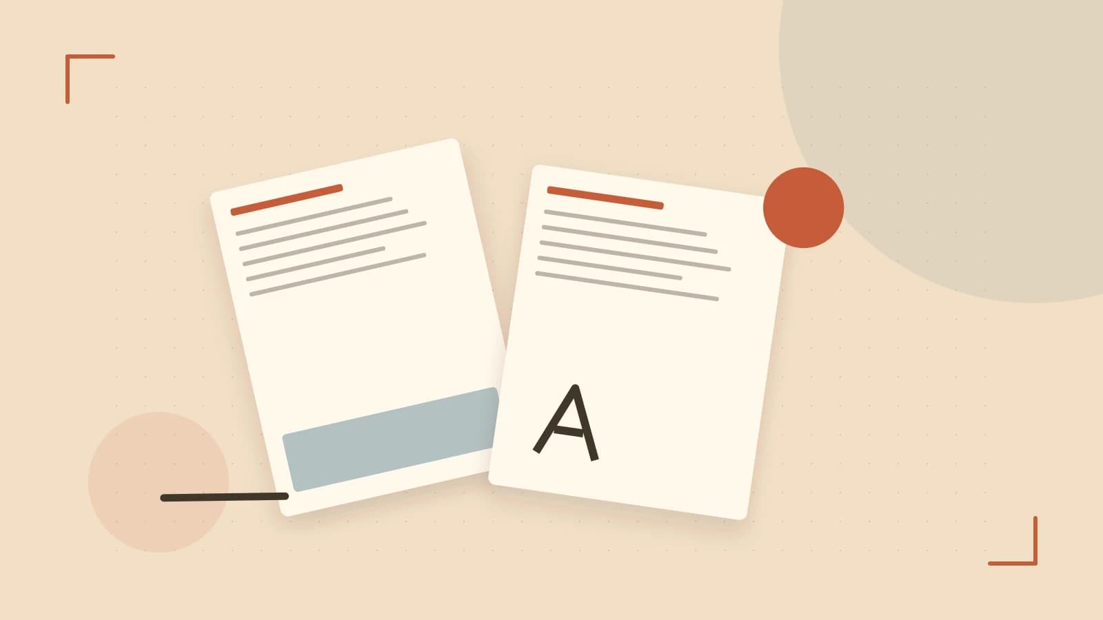 Editorial illustration of typeset pages, expressive letterform shapes and a precise editorial page grid