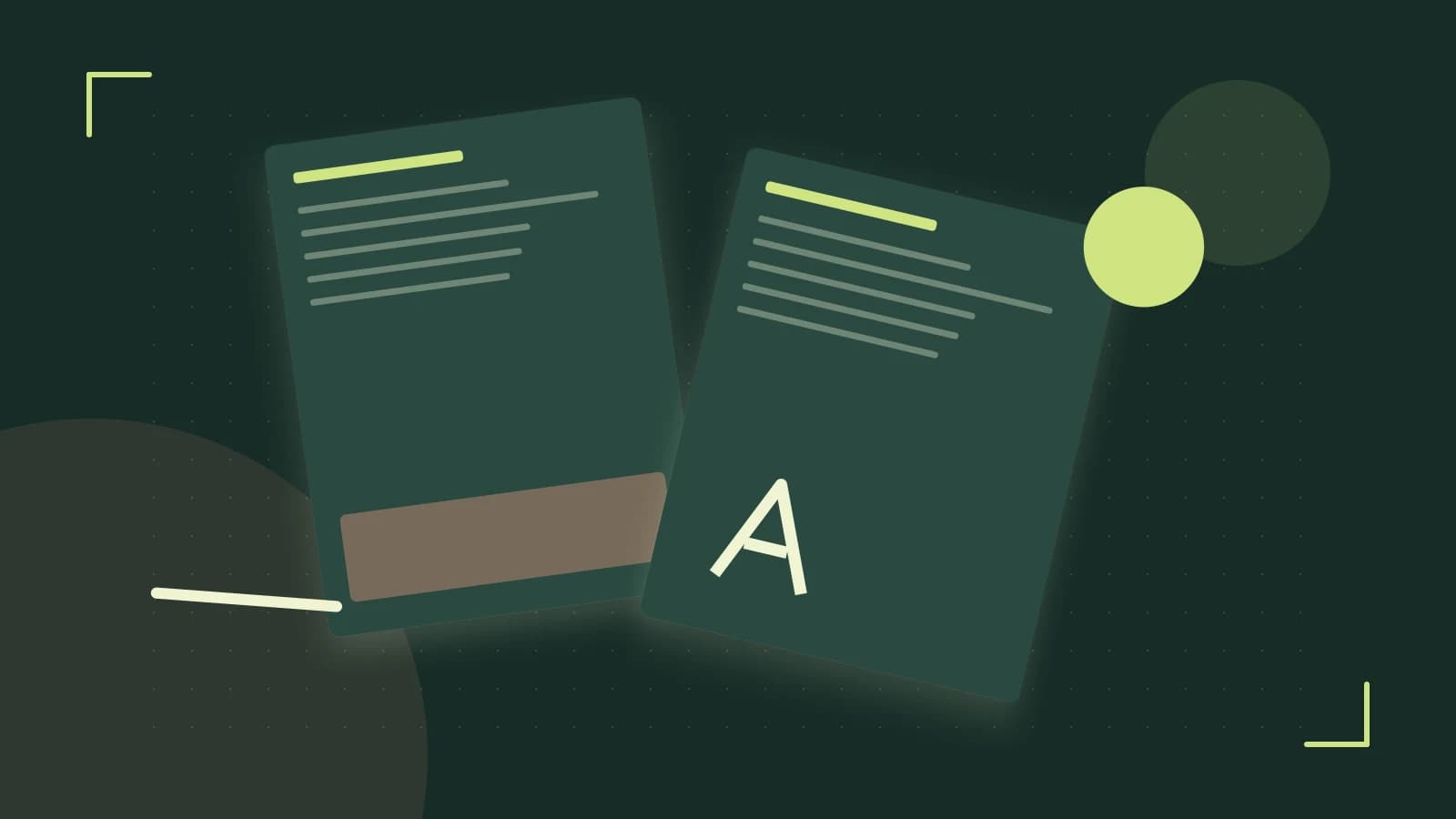 Editorial illustration of typeset pages, expressive letterform shapes and a precise editorial page grid
