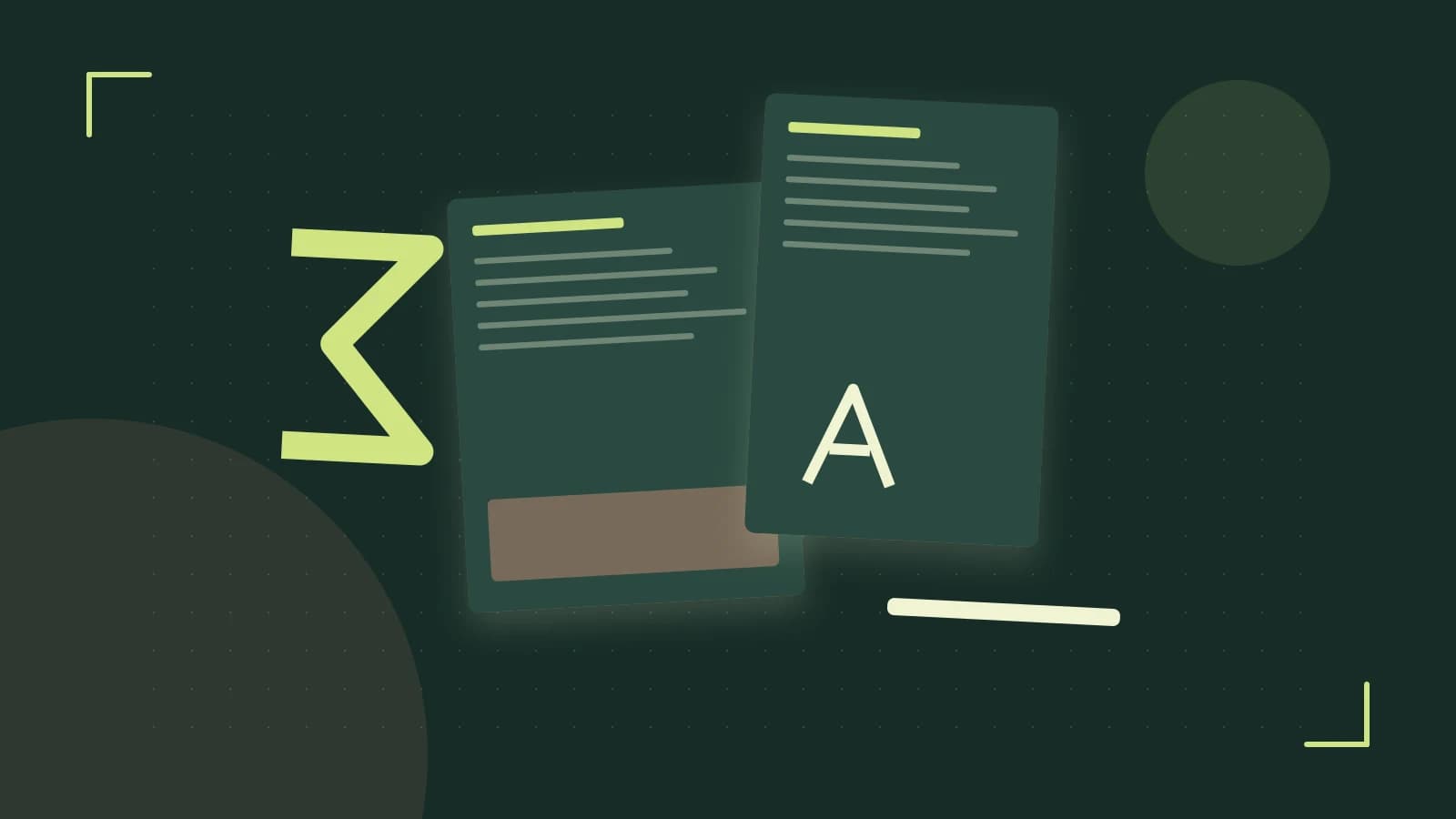 Editorial illustration of typeset pages, expressive letterform shapes and a precise editorial page grid