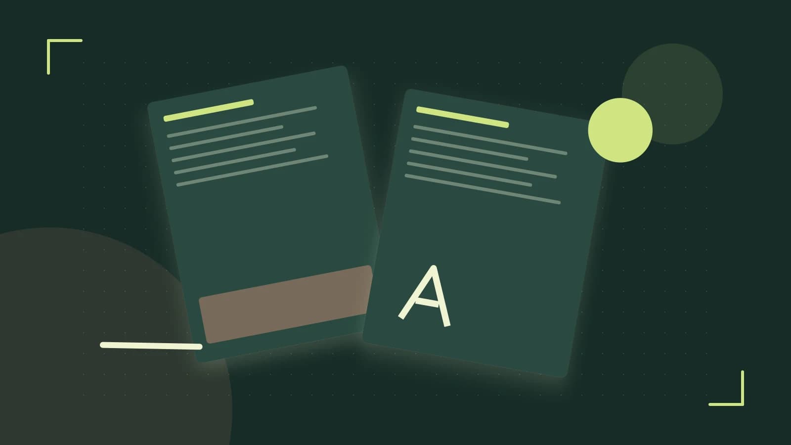 Editorial illustration of typeset pages, expressive letterform shapes and a precise editorial page grid