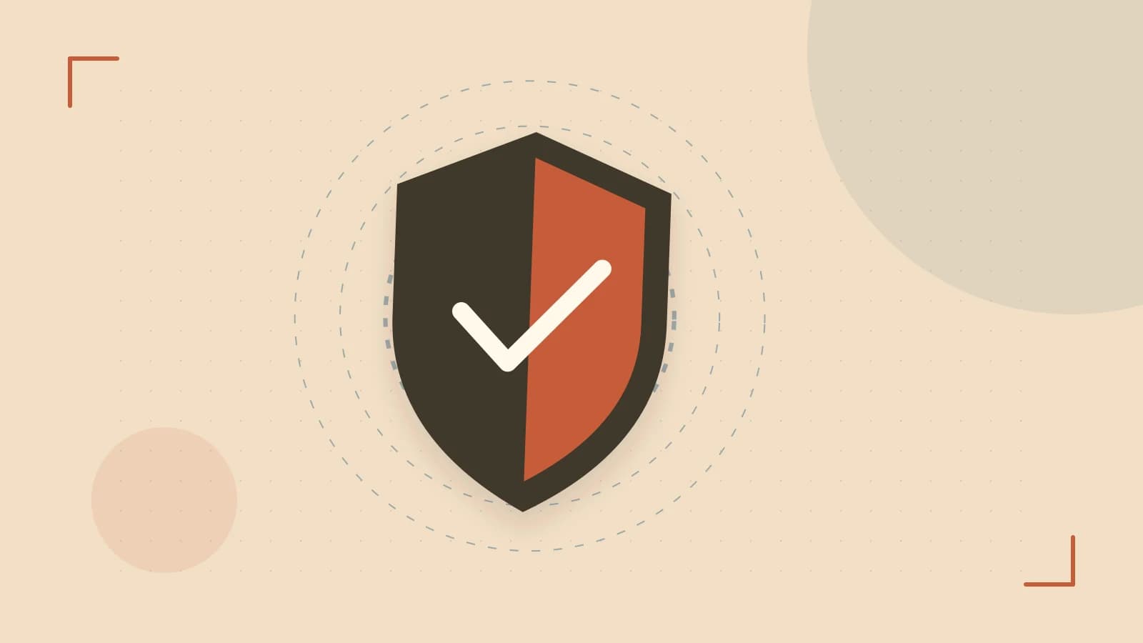 Editorial illustration of a sculpted shield, authentication key and concentric permission boundaries