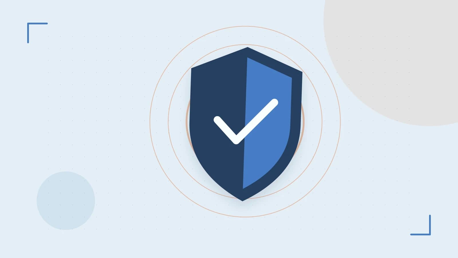 Editorial illustration of a sculpted shield, authentication key and concentric permission boundaries