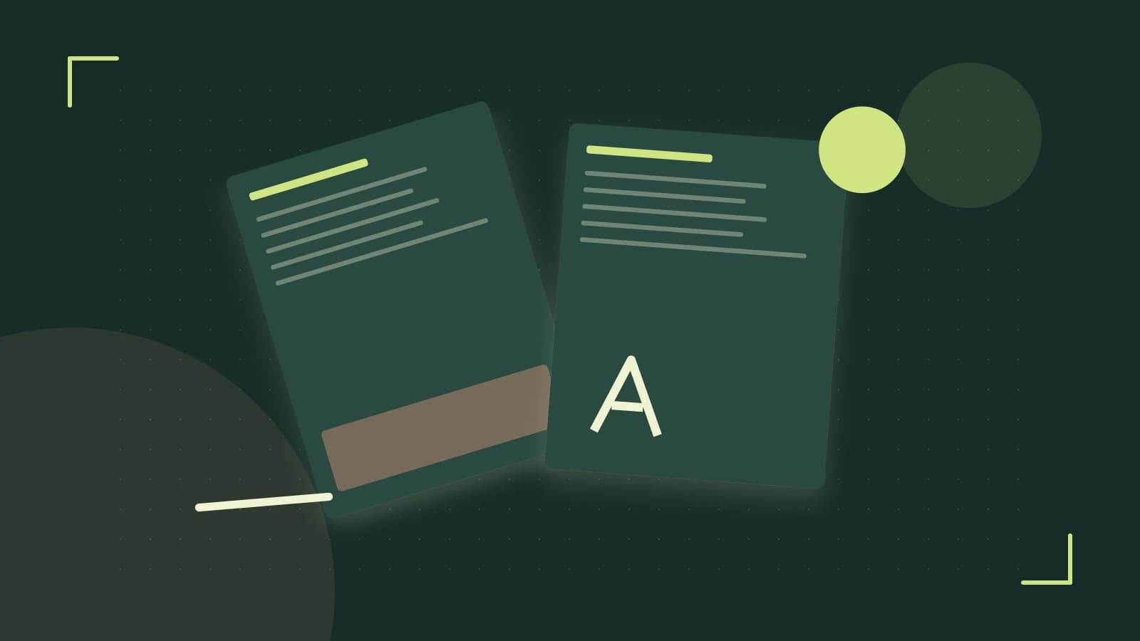 Editorial illustration of typeset pages, expressive letterform shapes and a precise editorial page grid