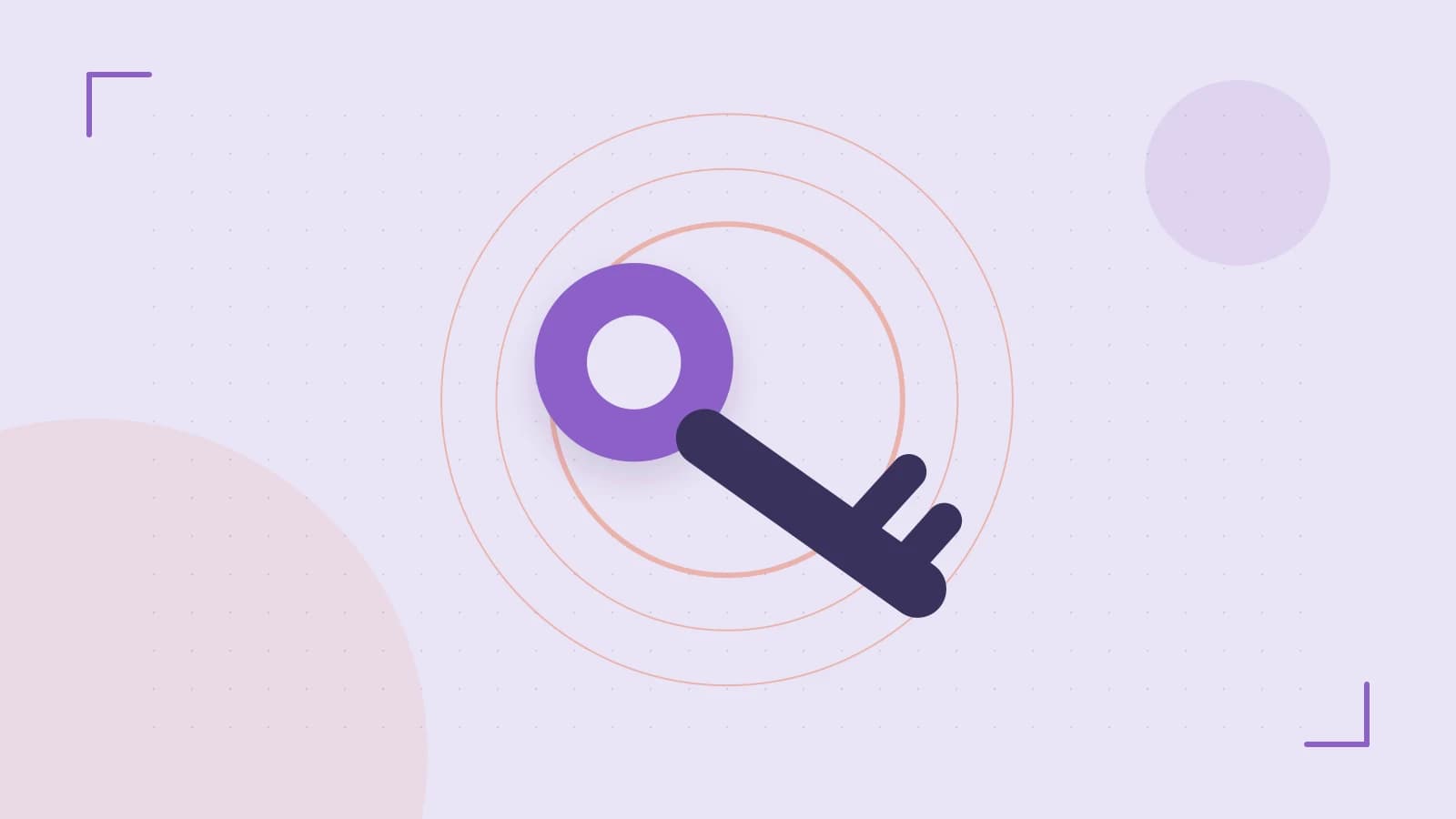 Editorial illustration of a sculpted shield, authentication key and concentric permission boundaries