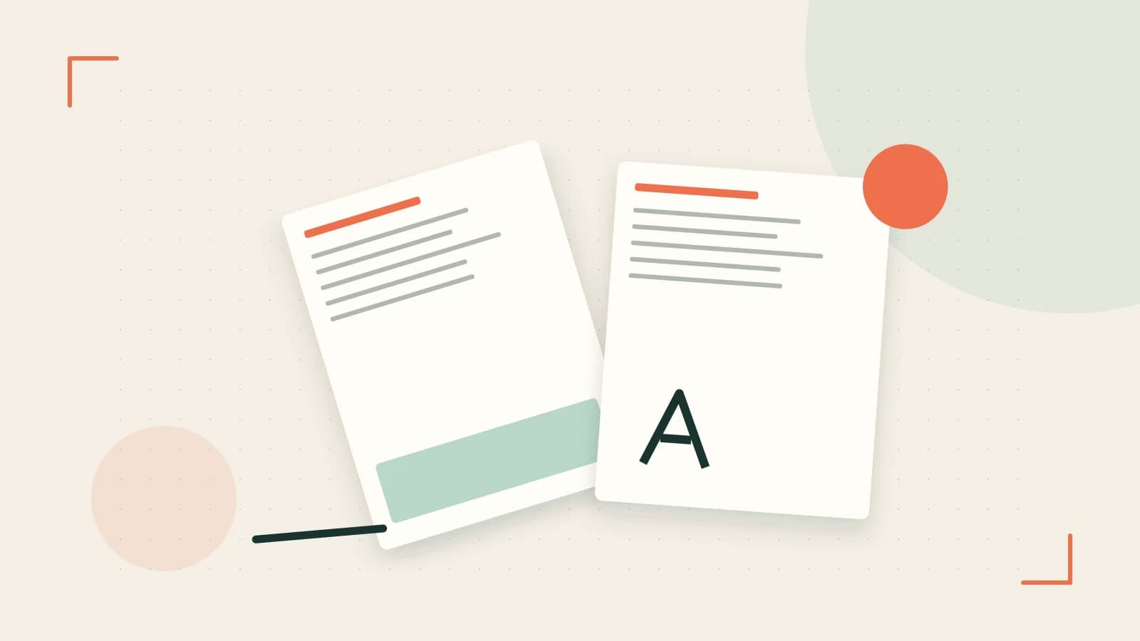Editorial illustration of typeset pages, expressive letterform shapes and a precise editorial page grid