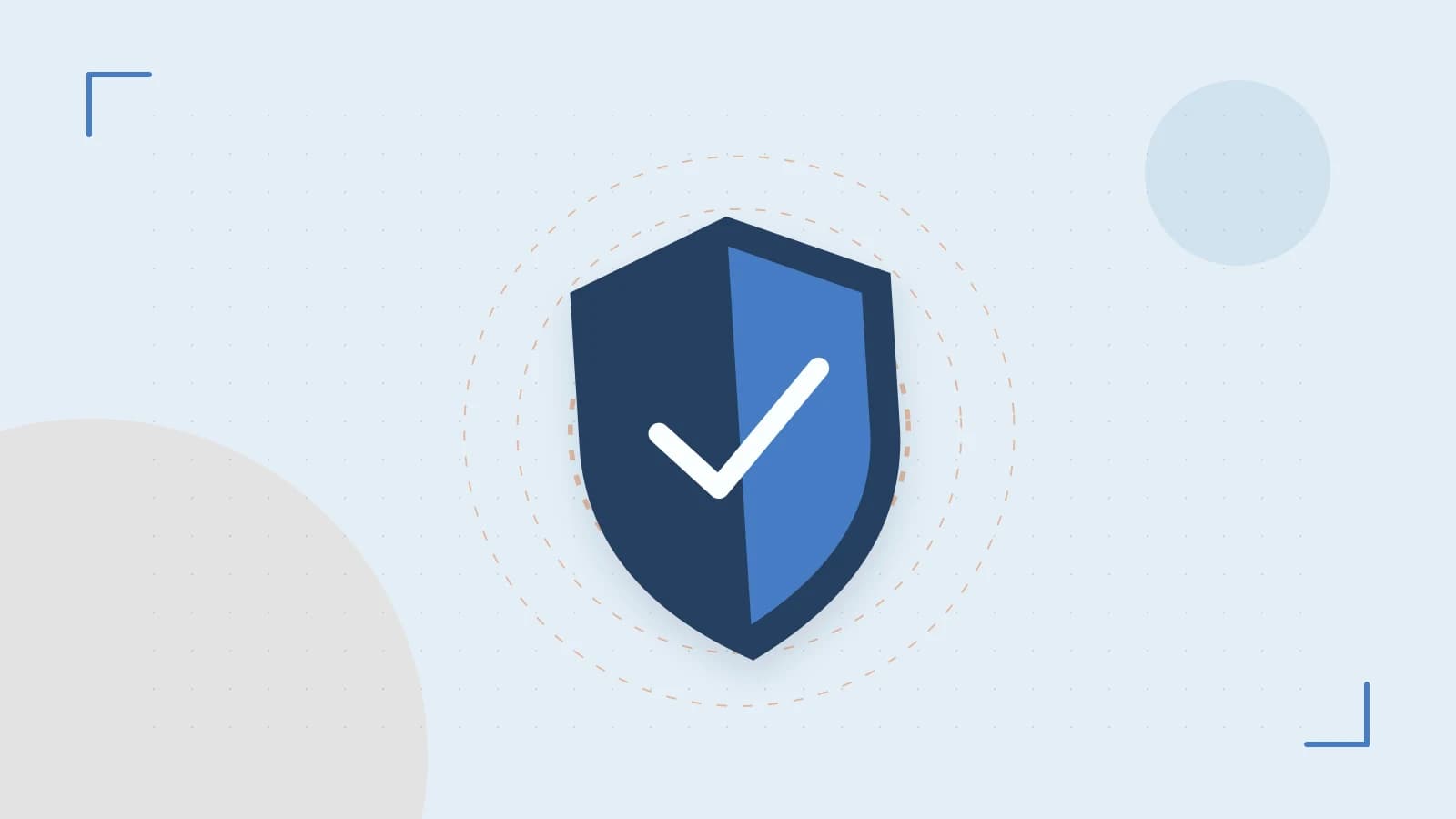Editorial illustration of a sculpted shield, authentication key and concentric permission boundaries