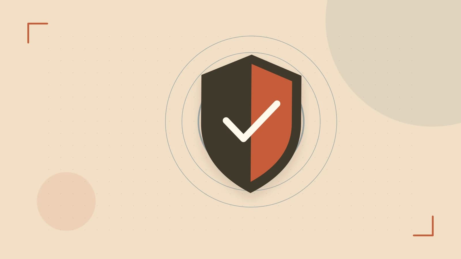 Editorial illustration of a sculpted shield, authentication key and concentric permission boundaries