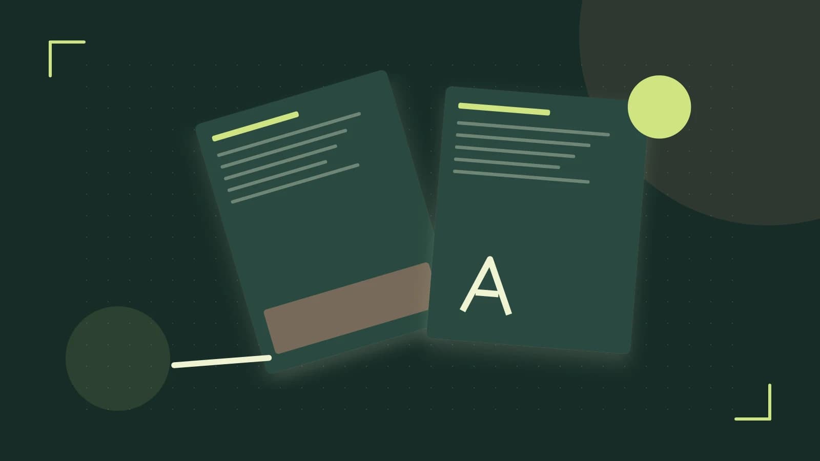Editorial illustration of typeset pages, expressive letterform shapes and a precise editorial page grid