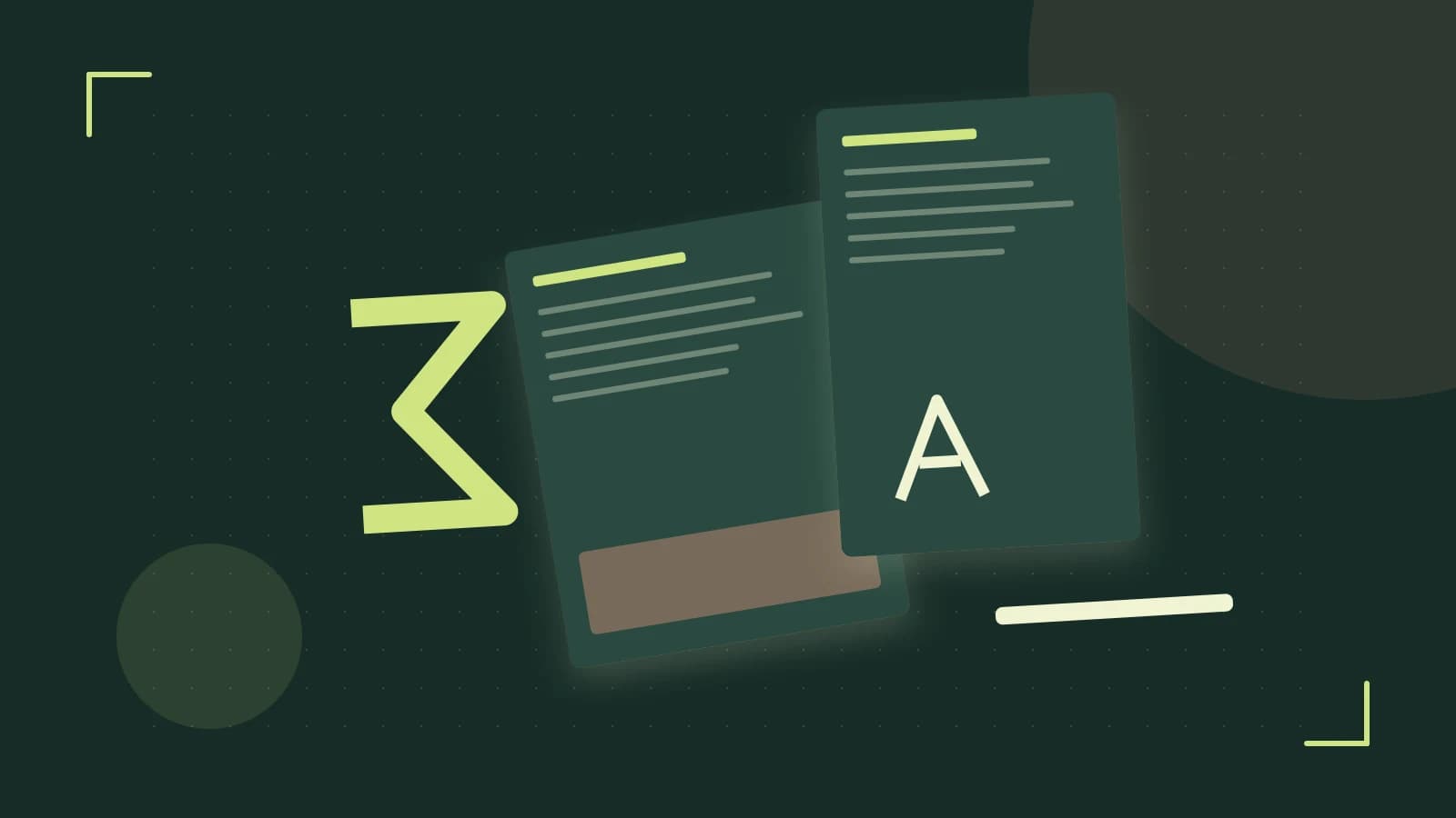 Editorial illustration of typeset pages, expressive letterform shapes and a precise editorial page grid
