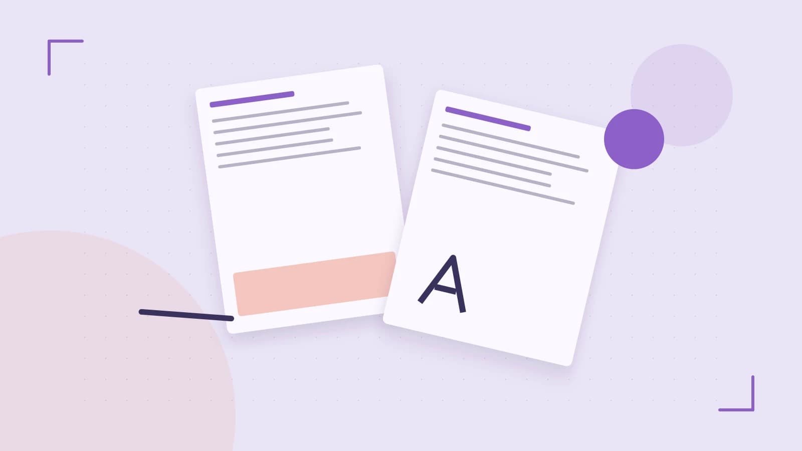 Editorial illustration of typeset pages, expressive letterform shapes and a precise editorial page grid