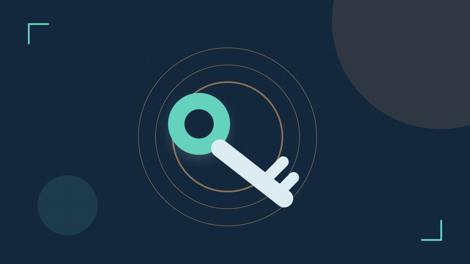 Editorial illustration of a sculpted shield, authentication key and concentric permission boundaries