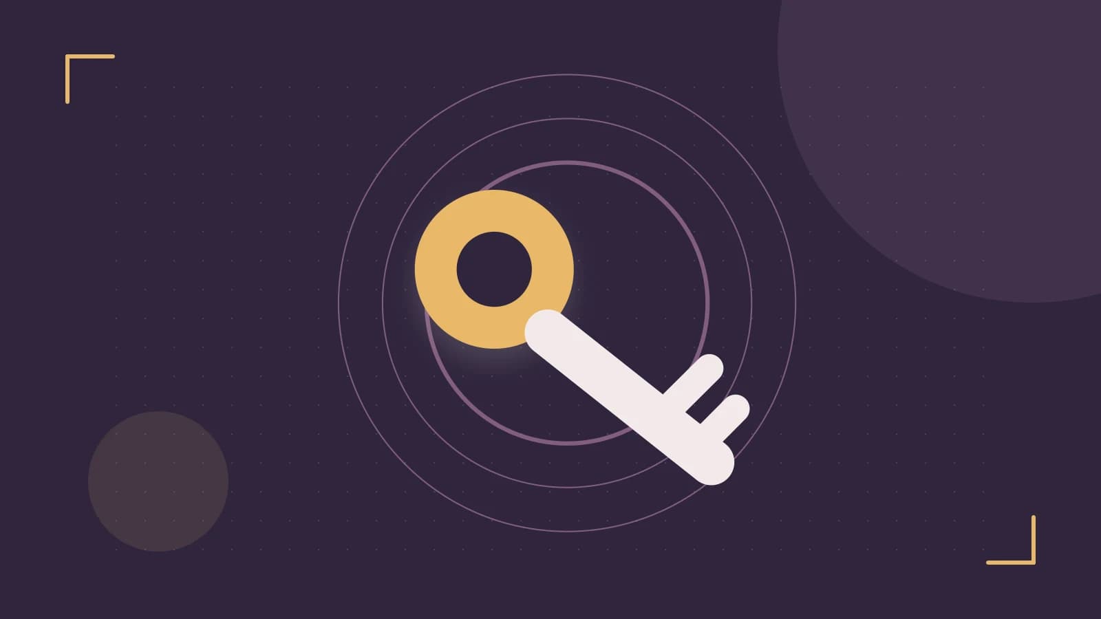 Editorial illustration of a sculpted shield, authentication key and concentric permission boundaries