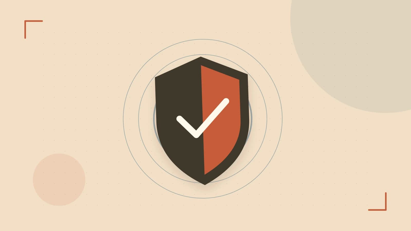 Editorial illustration of a sculpted shield, authentication key and concentric permission boundaries