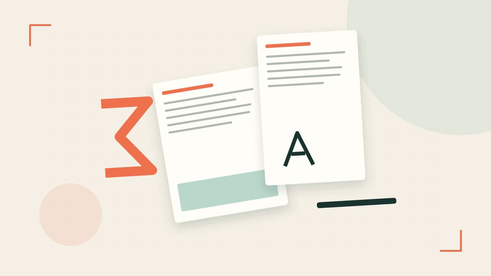 Editorial illustration of typeset pages, expressive letterform shapes and a precise editorial page grid