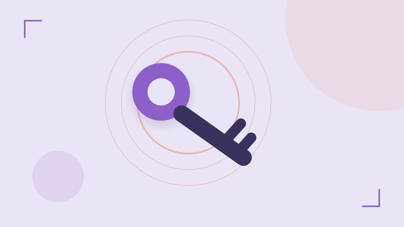 Editorial illustration of a sculpted shield, authentication key and concentric permission boundaries