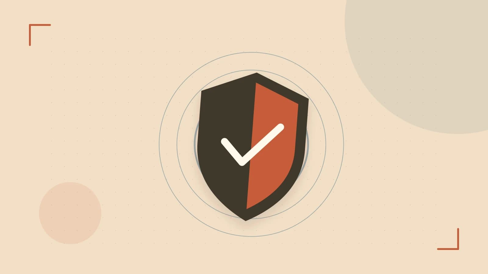 Editorial illustration of a sculpted shield, authentication key and concentric permission boundaries