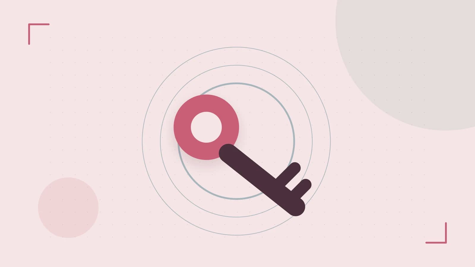 Editorial illustration of a sculpted shield, authentication key and concentric permission boundaries