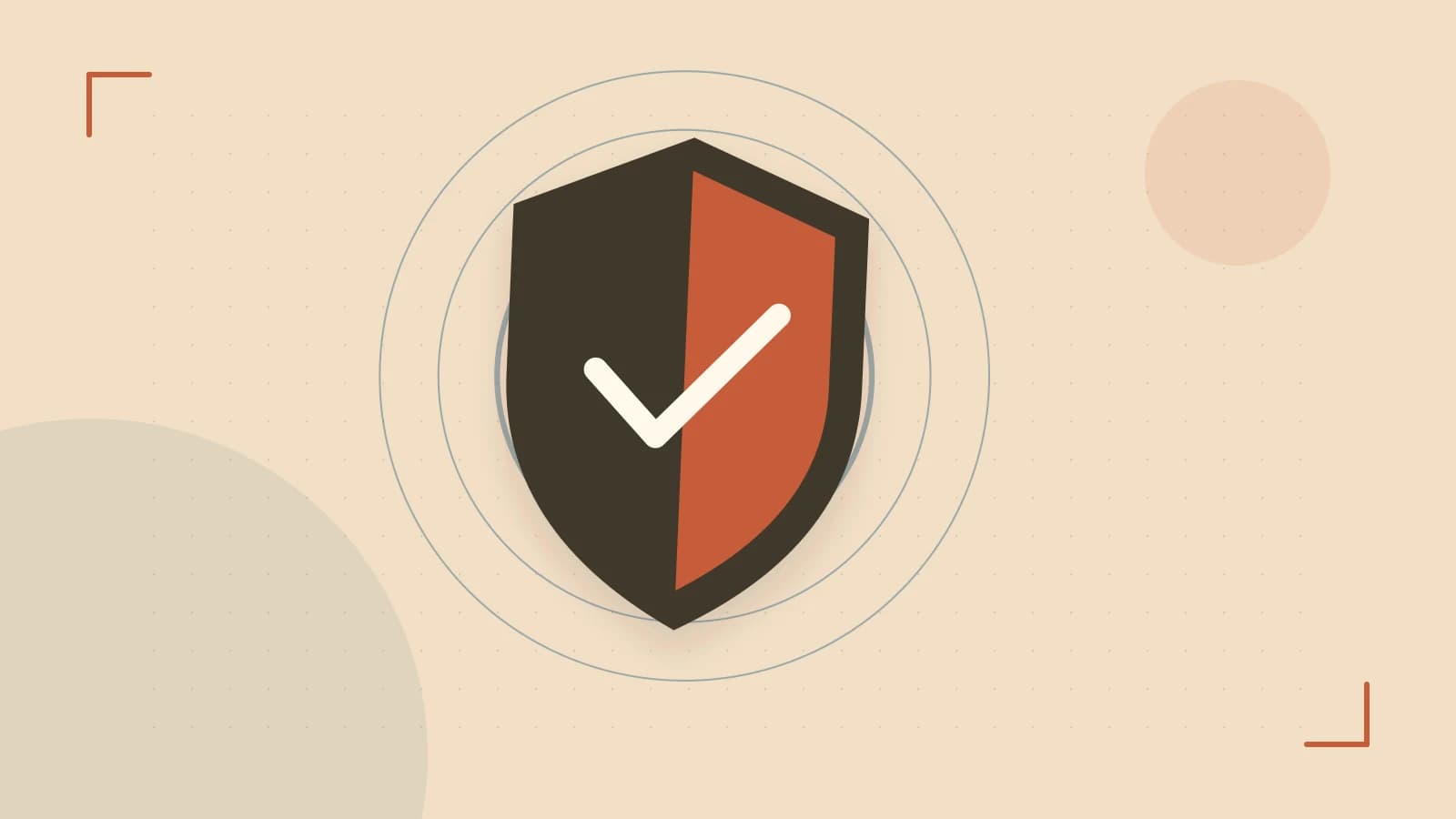 Editorial illustration of a sculpted shield, authentication key and concentric permission boundaries