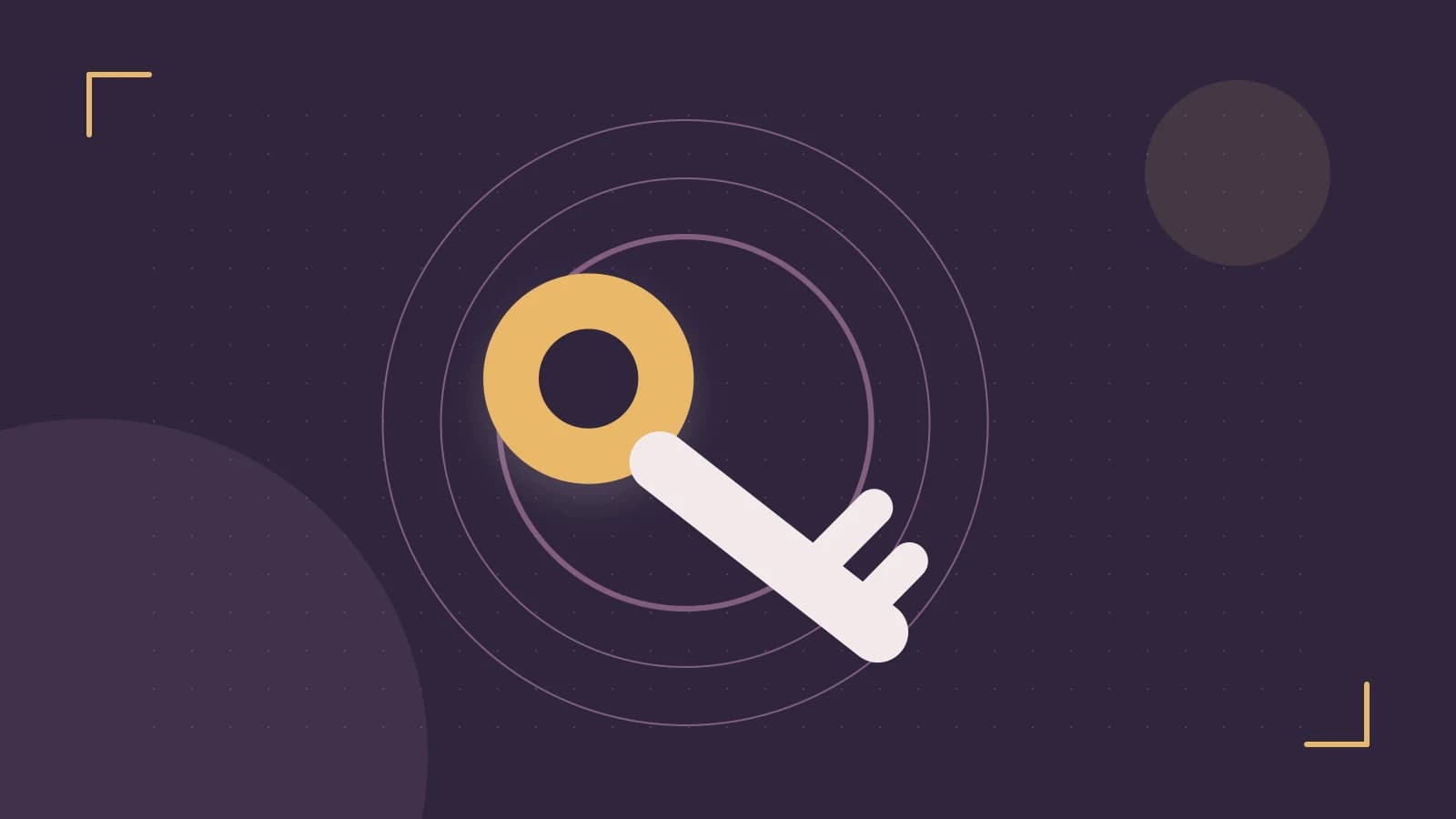 Editorial illustration of a sculpted shield, authentication key and concentric permission boundaries