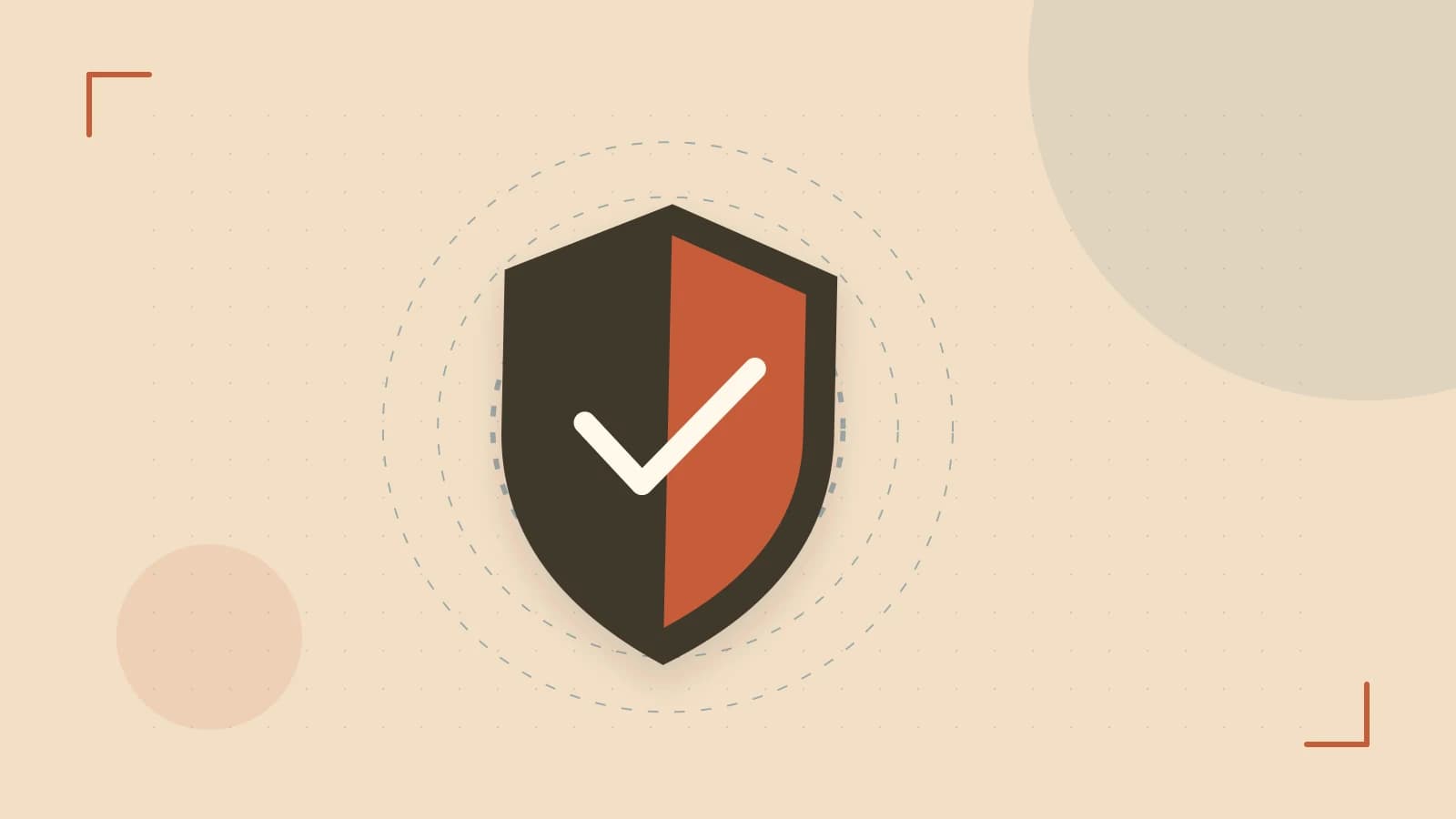 Editorial illustration of a sculpted shield, authentication key and concentric permission boundaries