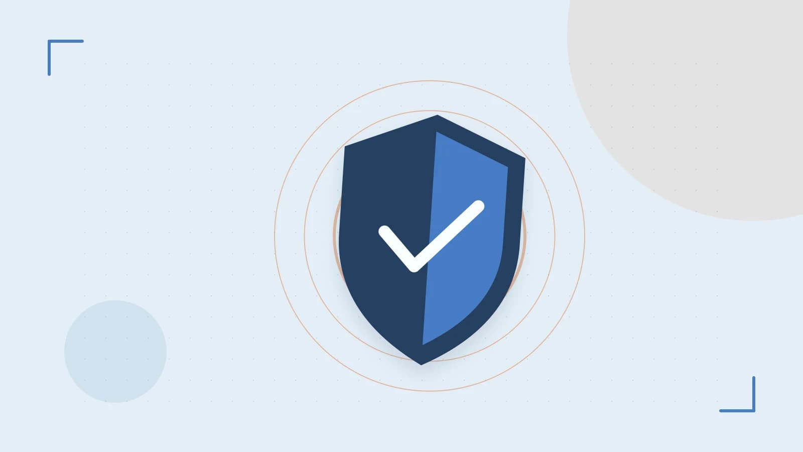 Editorial illustration of a sculpted shield, authentication key and concentric permission boundaries