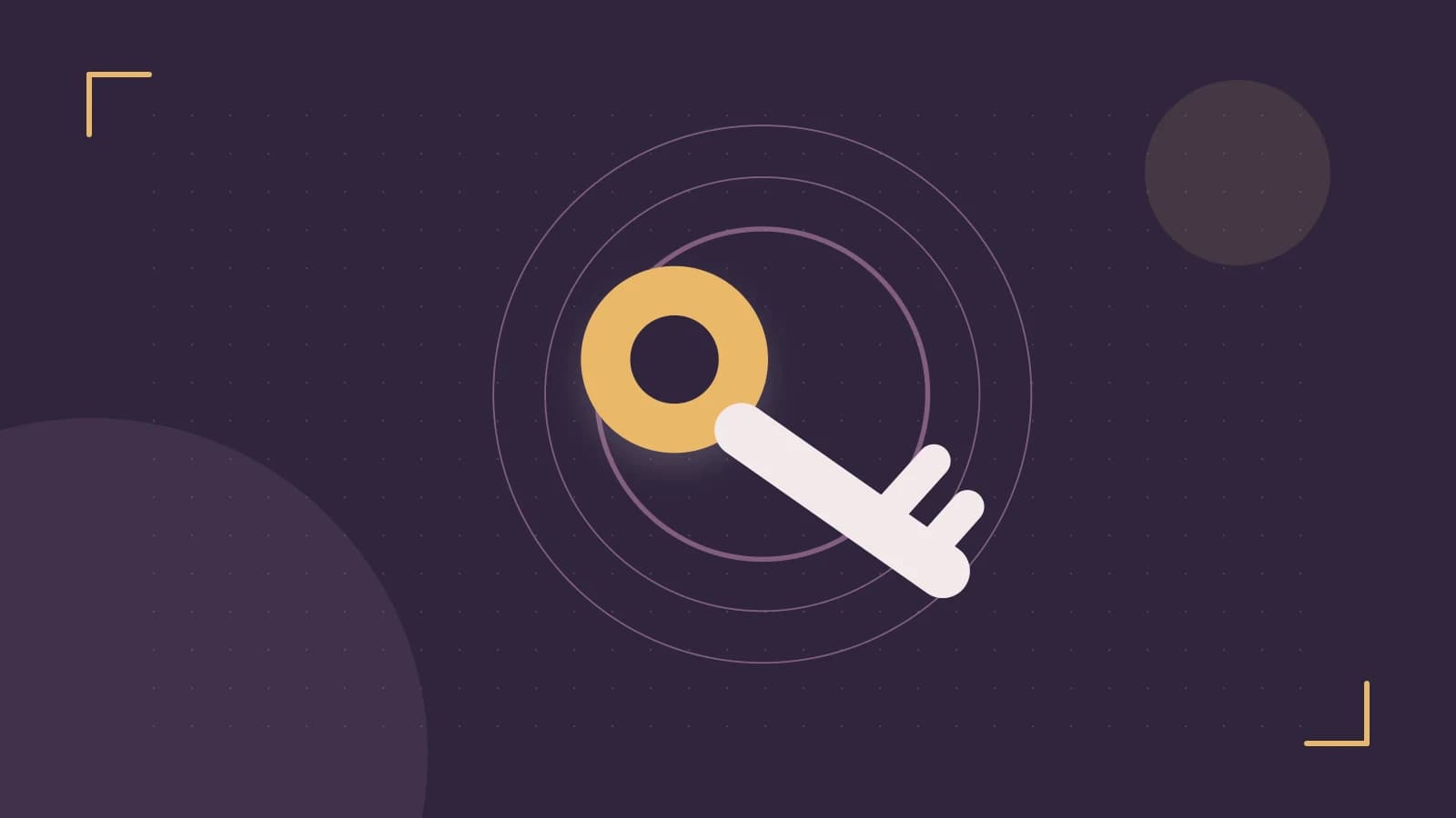 Editorial illustration of a sculpted shield, authentication key and concentric permission boundaries
