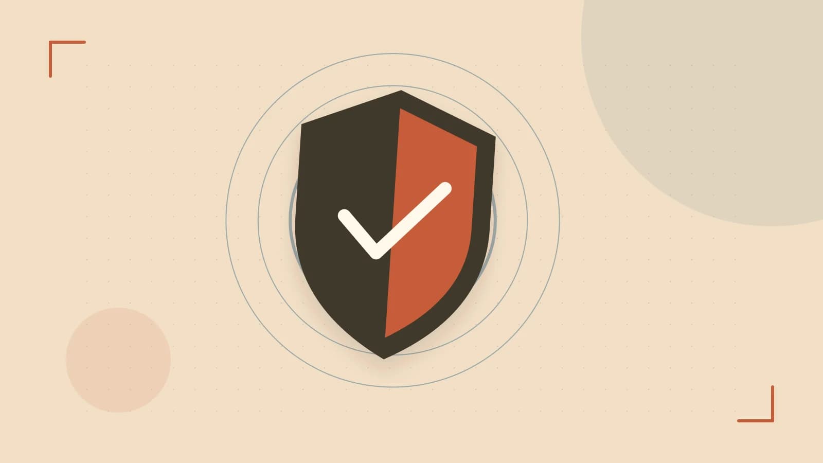 Editorial illustration of a sculpted shield, authentication key and concentric permission boundaries