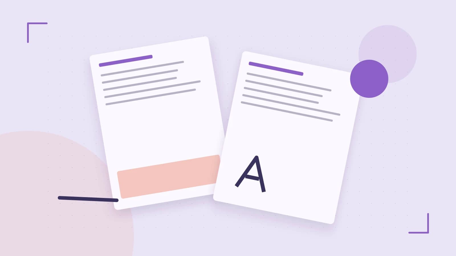 Editorial illustration of typeset pages, expressive letterform shapes and a precise editorial page grid