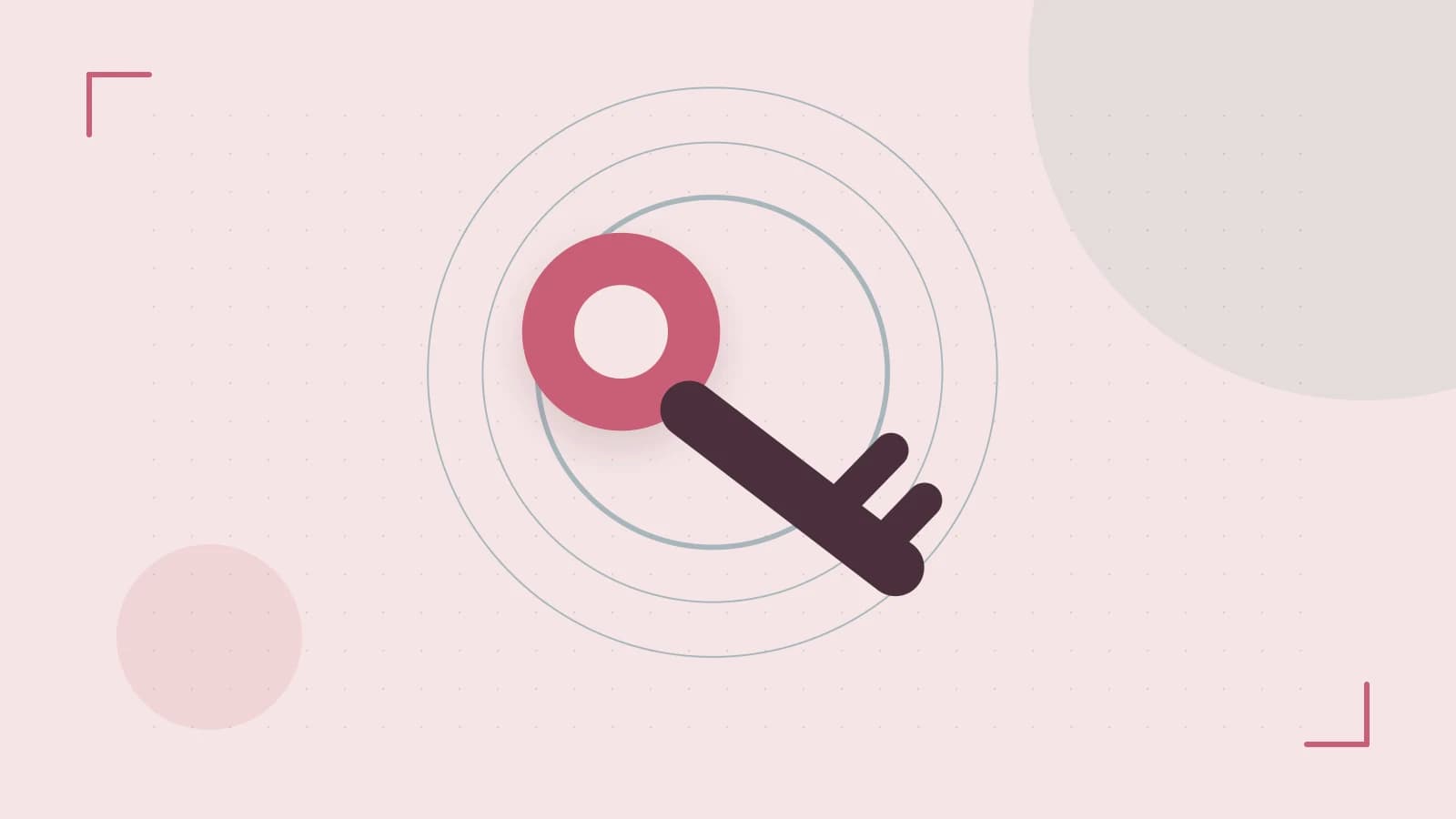 Editorial illustration of a sculpted shield, authentication key and concentric permission boundaries