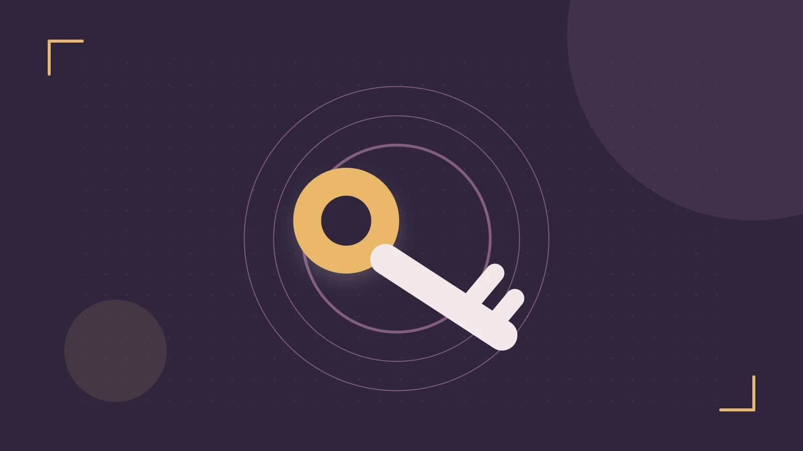 Editorial illustration of a sculpted shield, authentication key and concentric permission boundaries