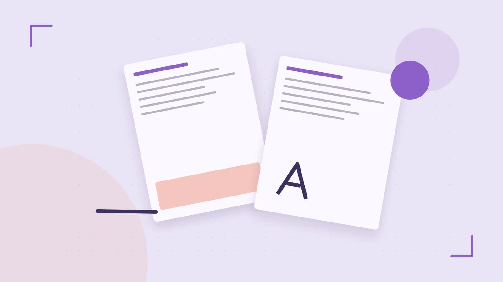 Editorial illustration of typeset pages, expressive letterform shapes and a precise editorial page grid