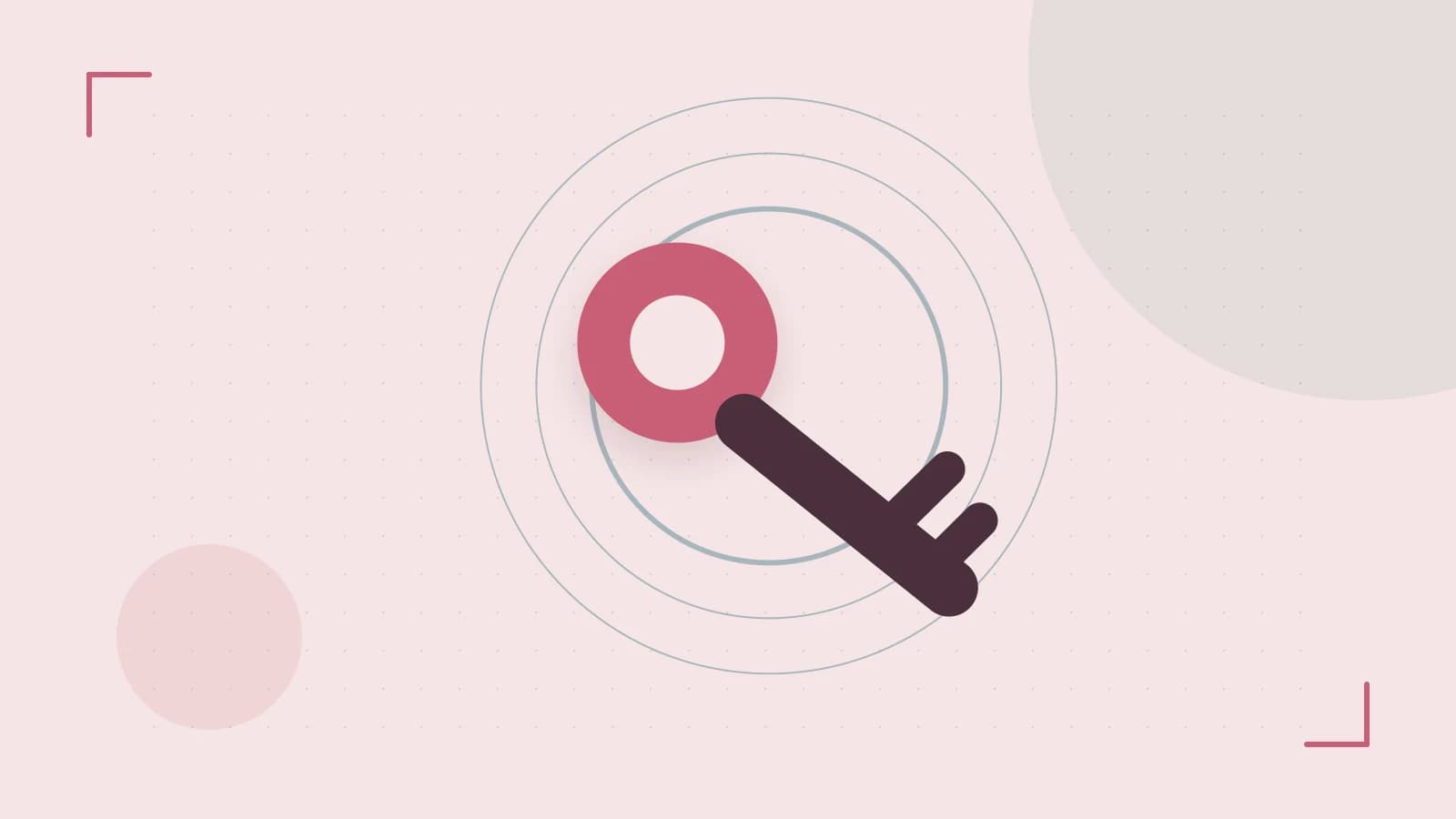 Editorial illustration of a sculpted shield, authentication key and concentric permission boundaries