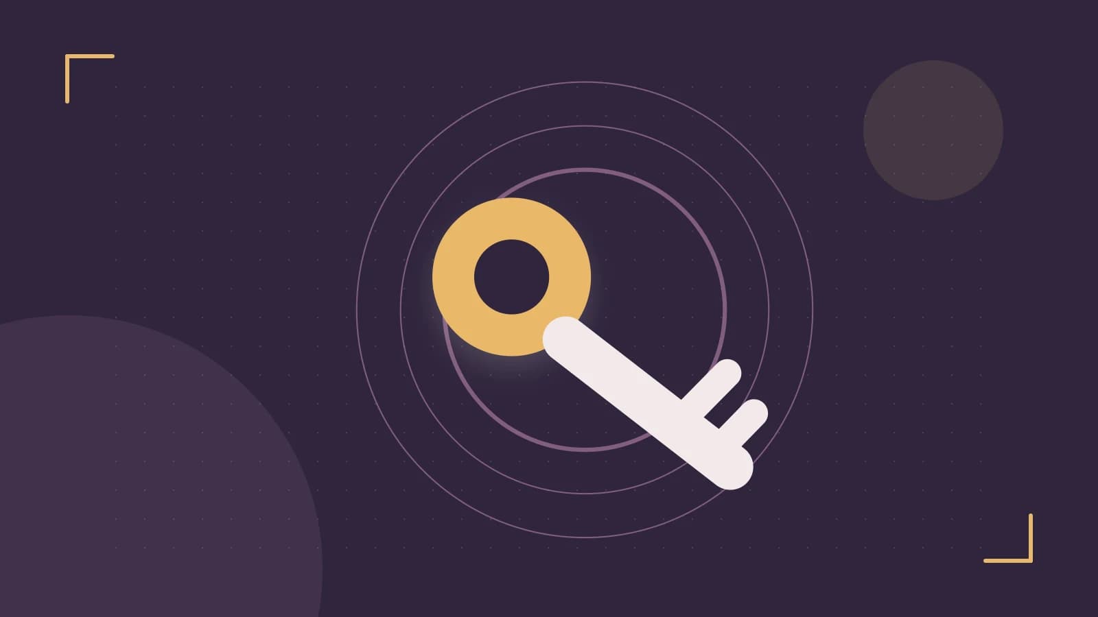 Editorial illustration of a sculpted shield, authentication key and concentric permission boundaries