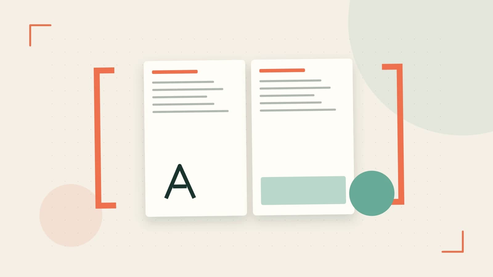 Editorial illustration of typeset pages, expressive letterform shapes and a precise editorial page grid