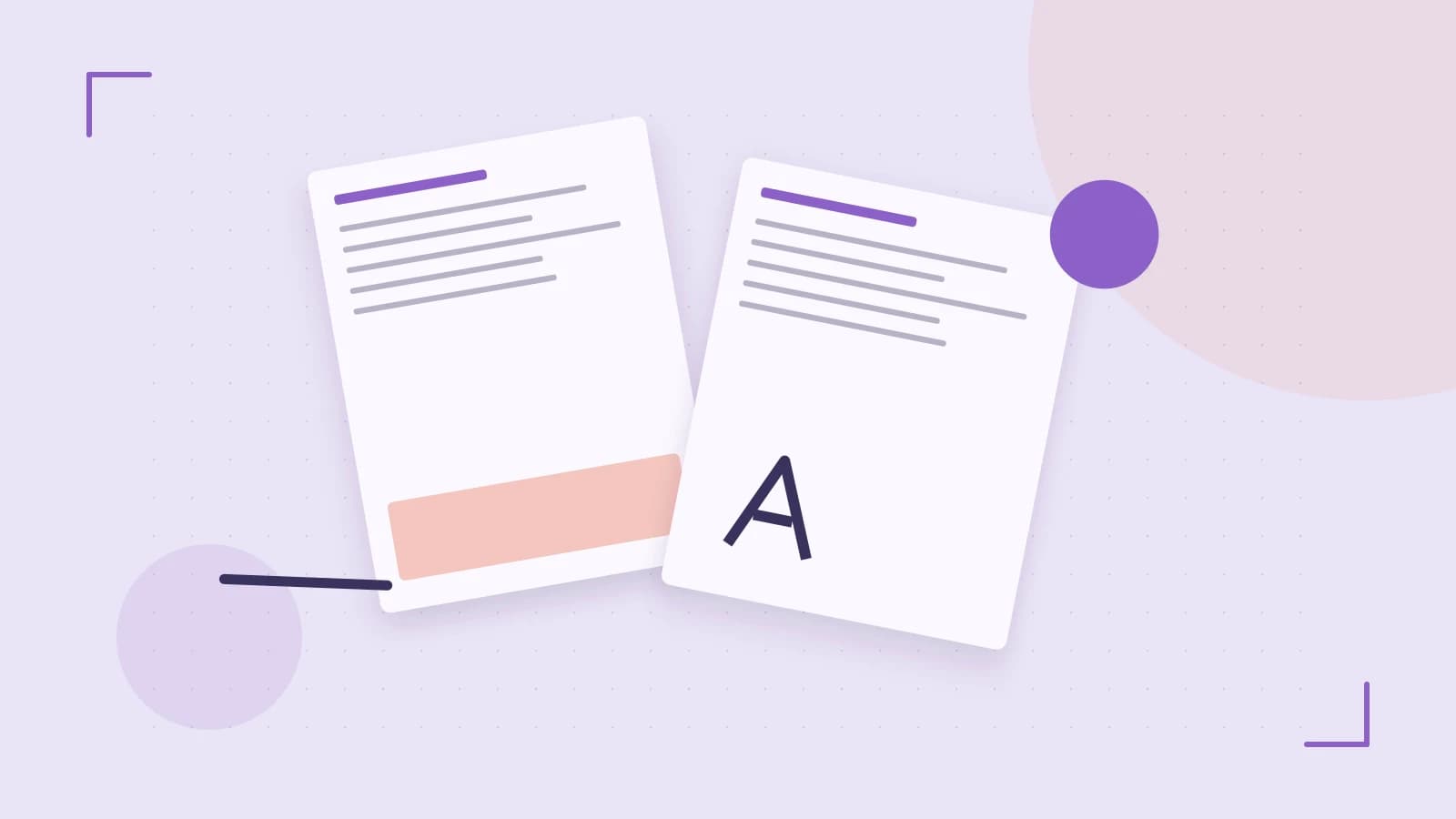 Editorial illustration of typeset pages, expressive letterform shapes and a precise editorial page grid
