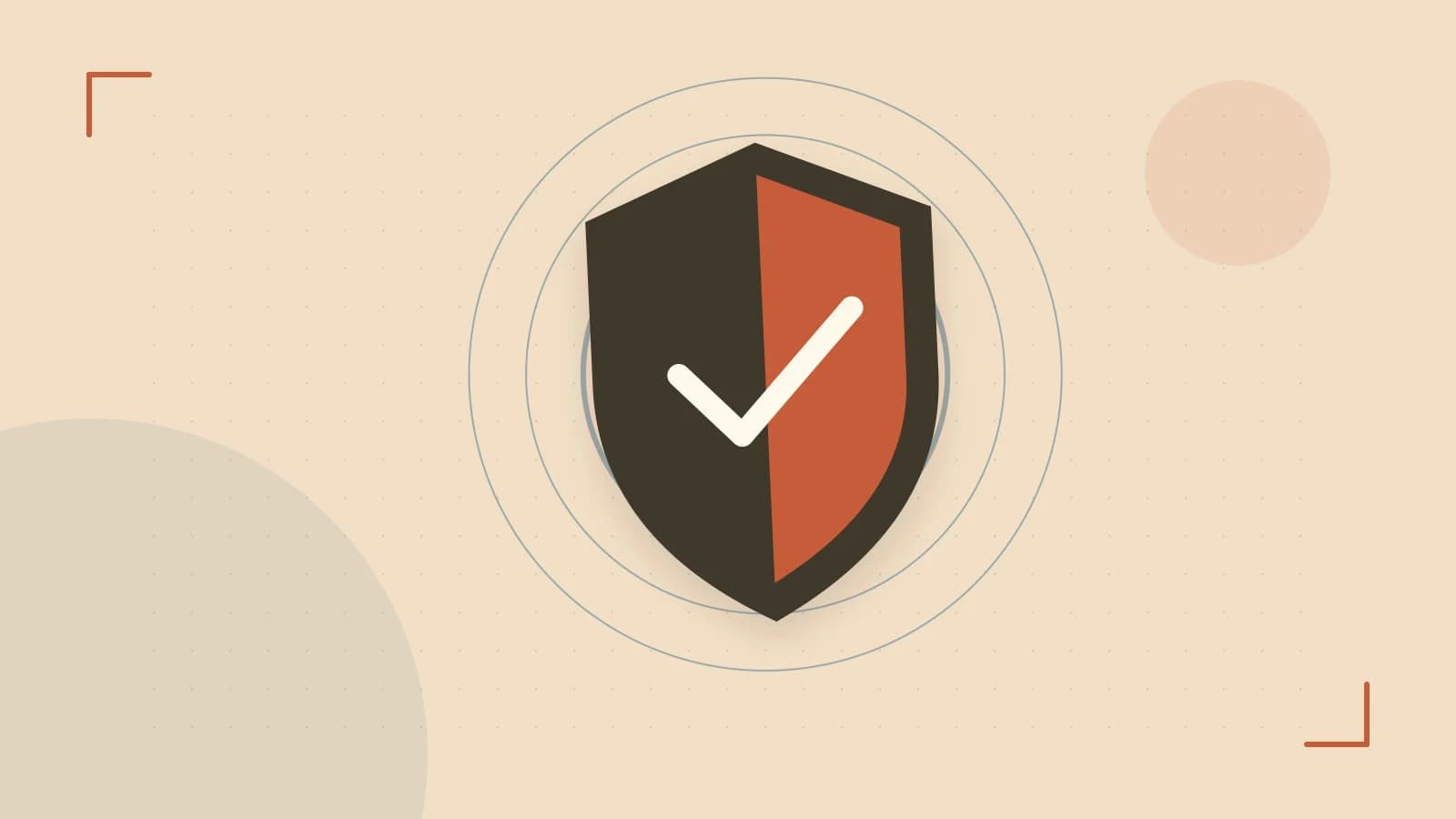 Editorial illustration of a sculpted shield, authentication key and concentric permission boundaries