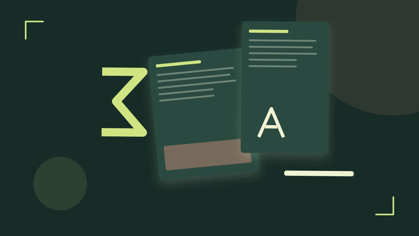 Editorial illustration of typeset pages, expressive letterform shapes and a precise editorial page grid