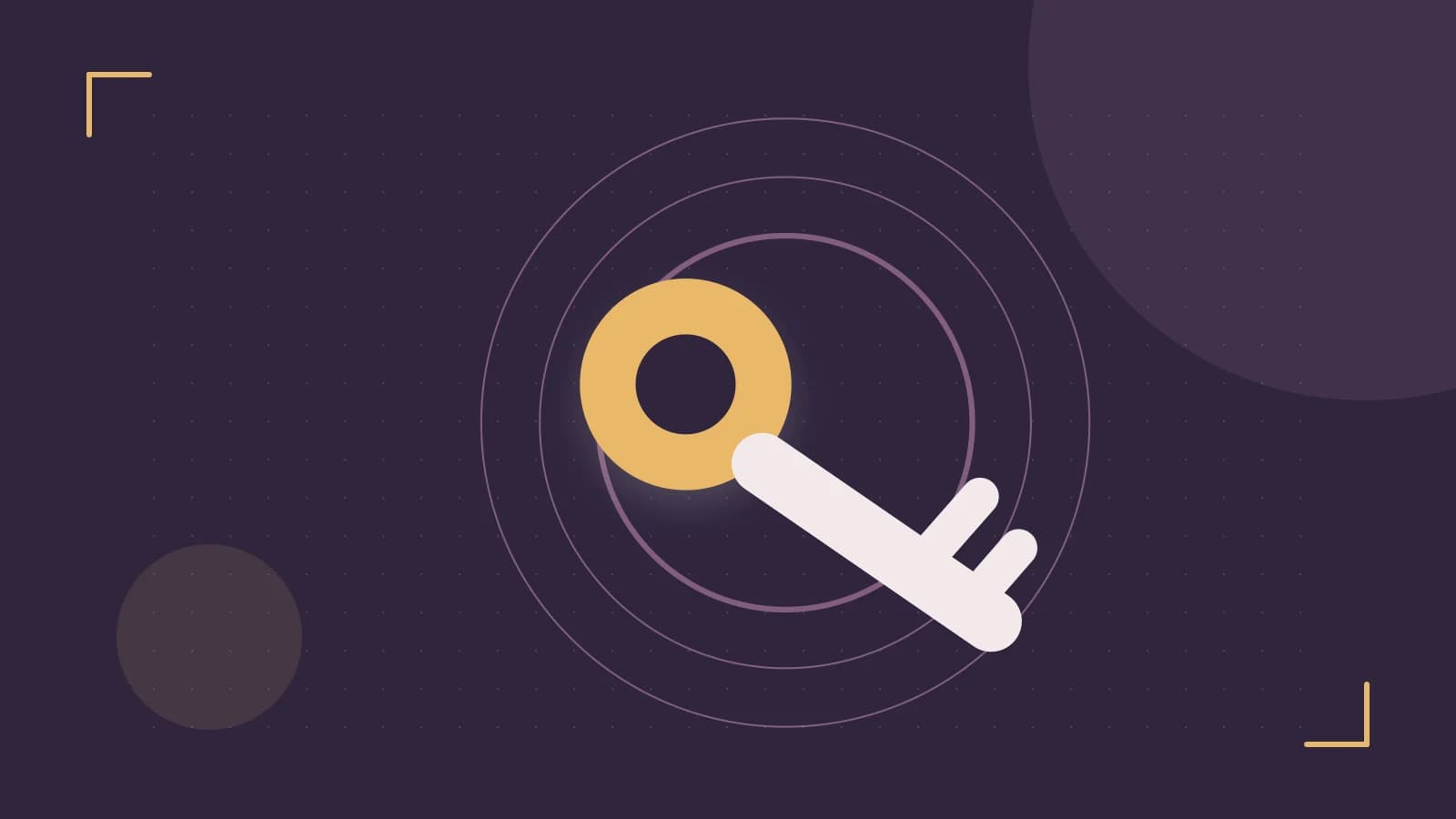 Editorial illustration of a sculpted shield, authentication key and concentric permission boundaries