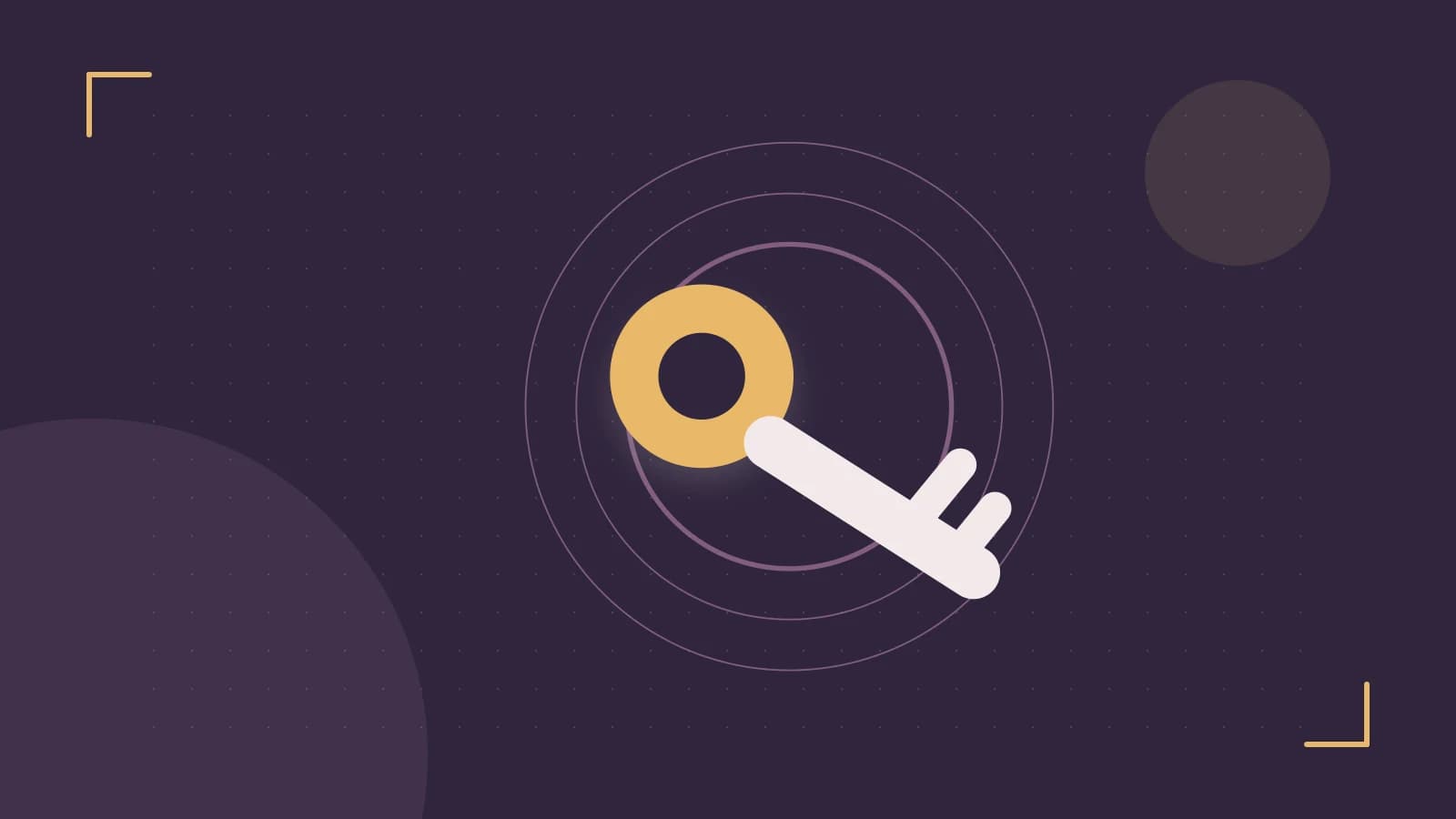 Editorial illustration of a sculpted shield, authentication key and concentric permission boundaries