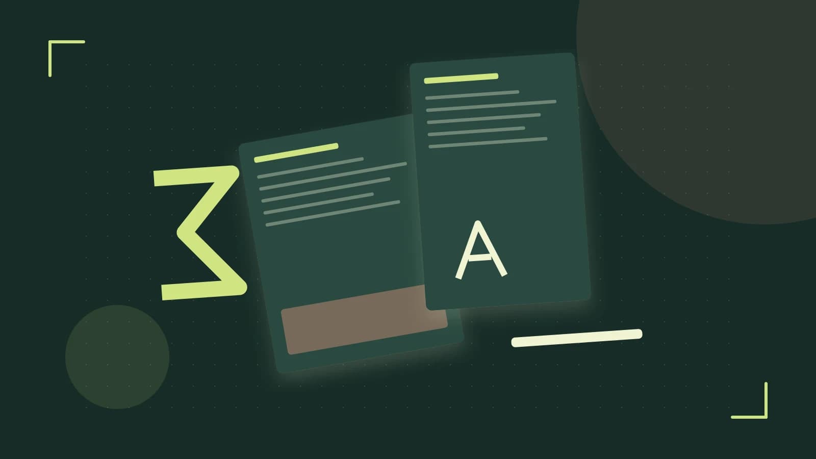 Editorial illustration of typeset pages, expressive letterform shapes and a precise editorial page grid