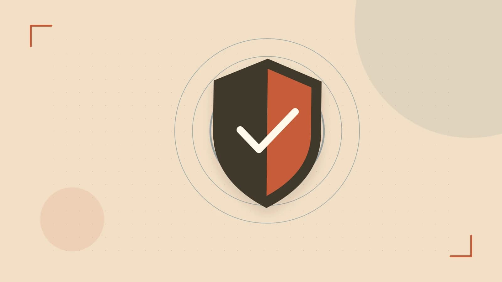 Editorial illustration of a sculpted shield, authentication key and concentric permission boundaries