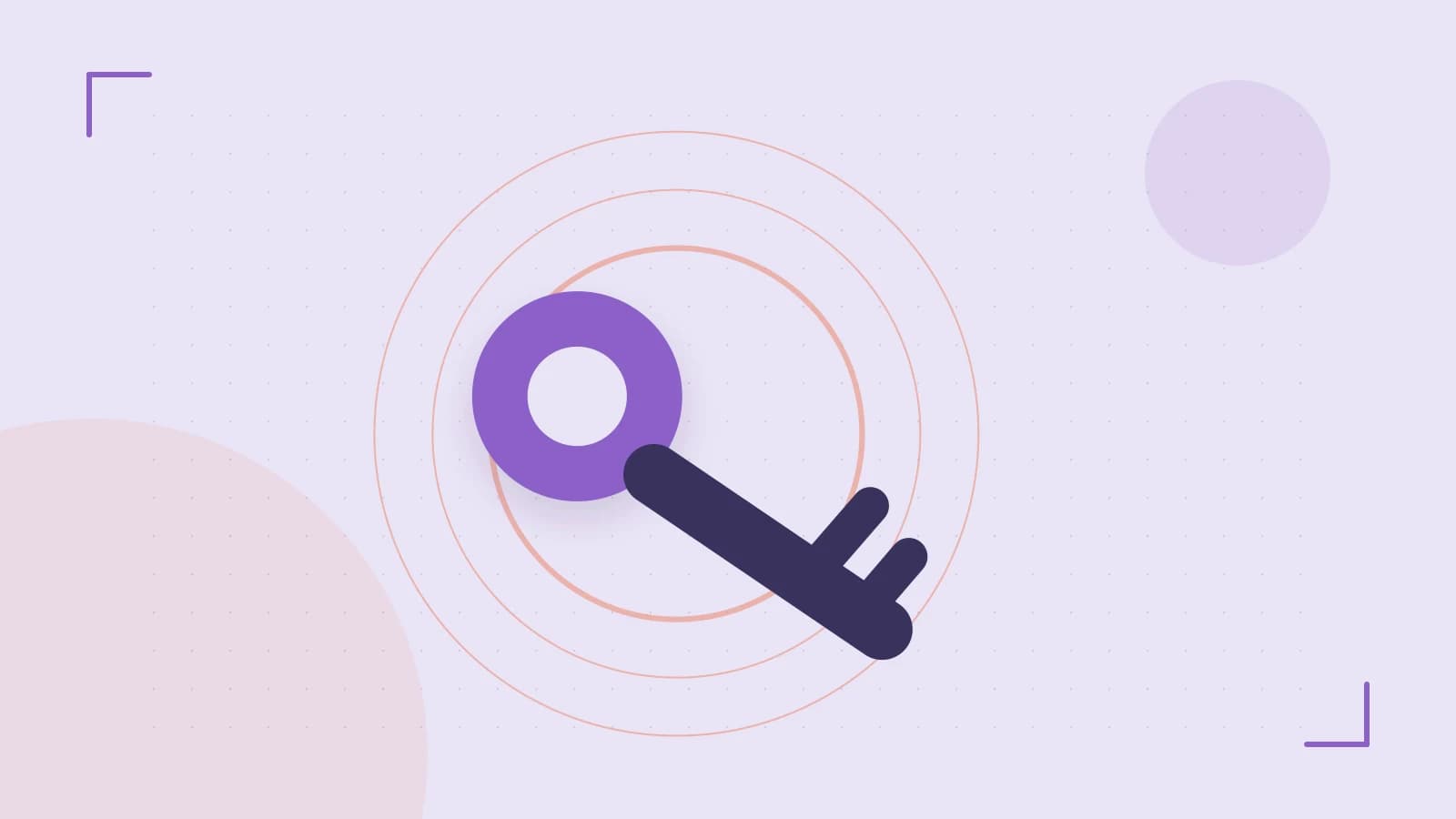 Editorial illustration of a sculpted shield, authentication key and concentric permission boundaries
