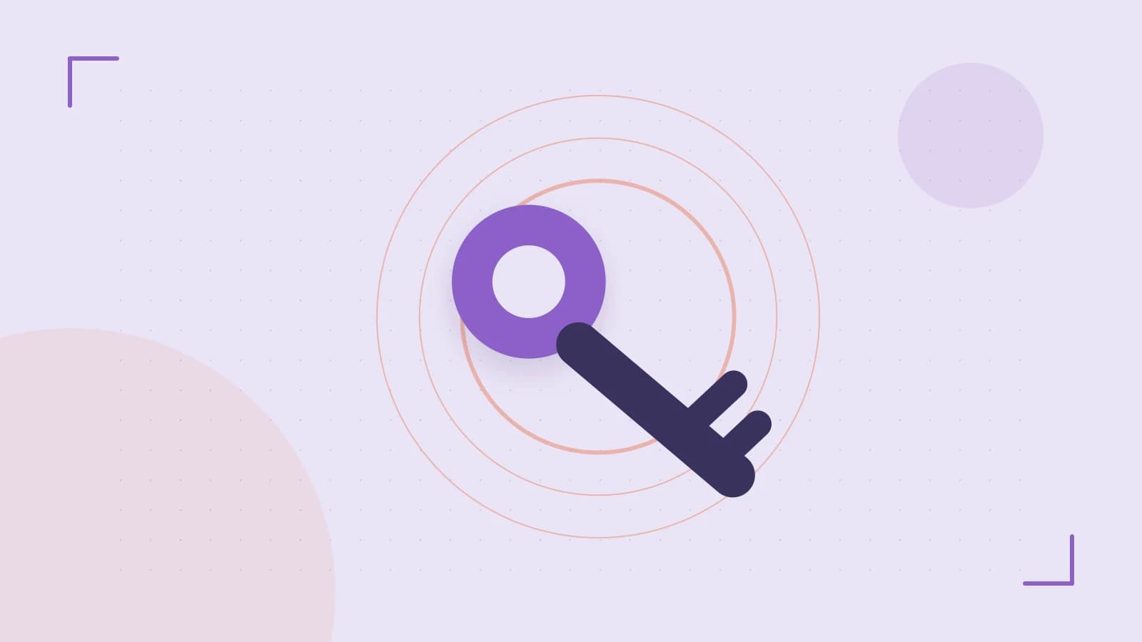 Editorial illustration of a sculpted shield, authentication key and concentric permission boundaries