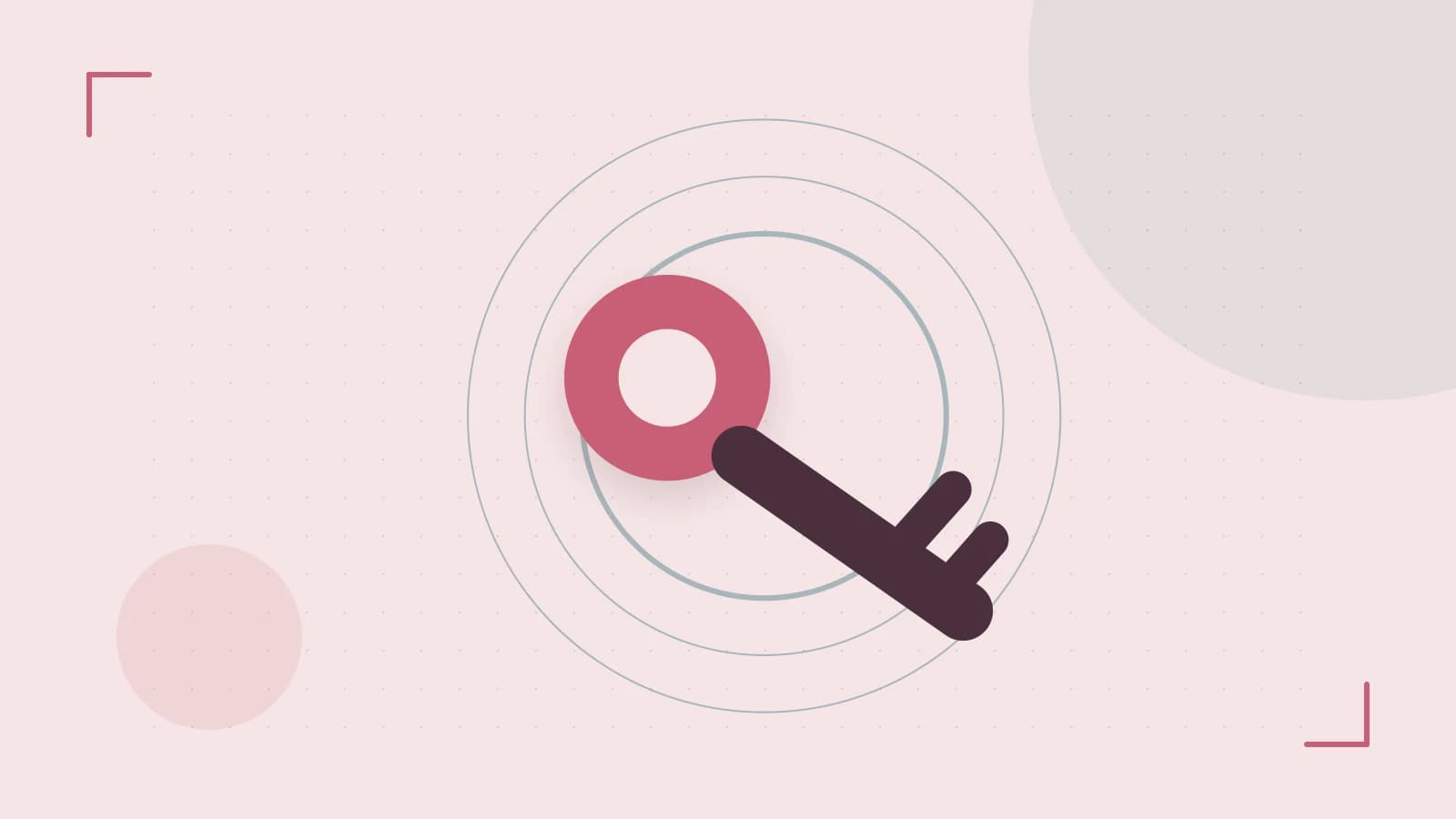 Editorial illustration of a sculpted shield, authentication key and concentric permission boundaries