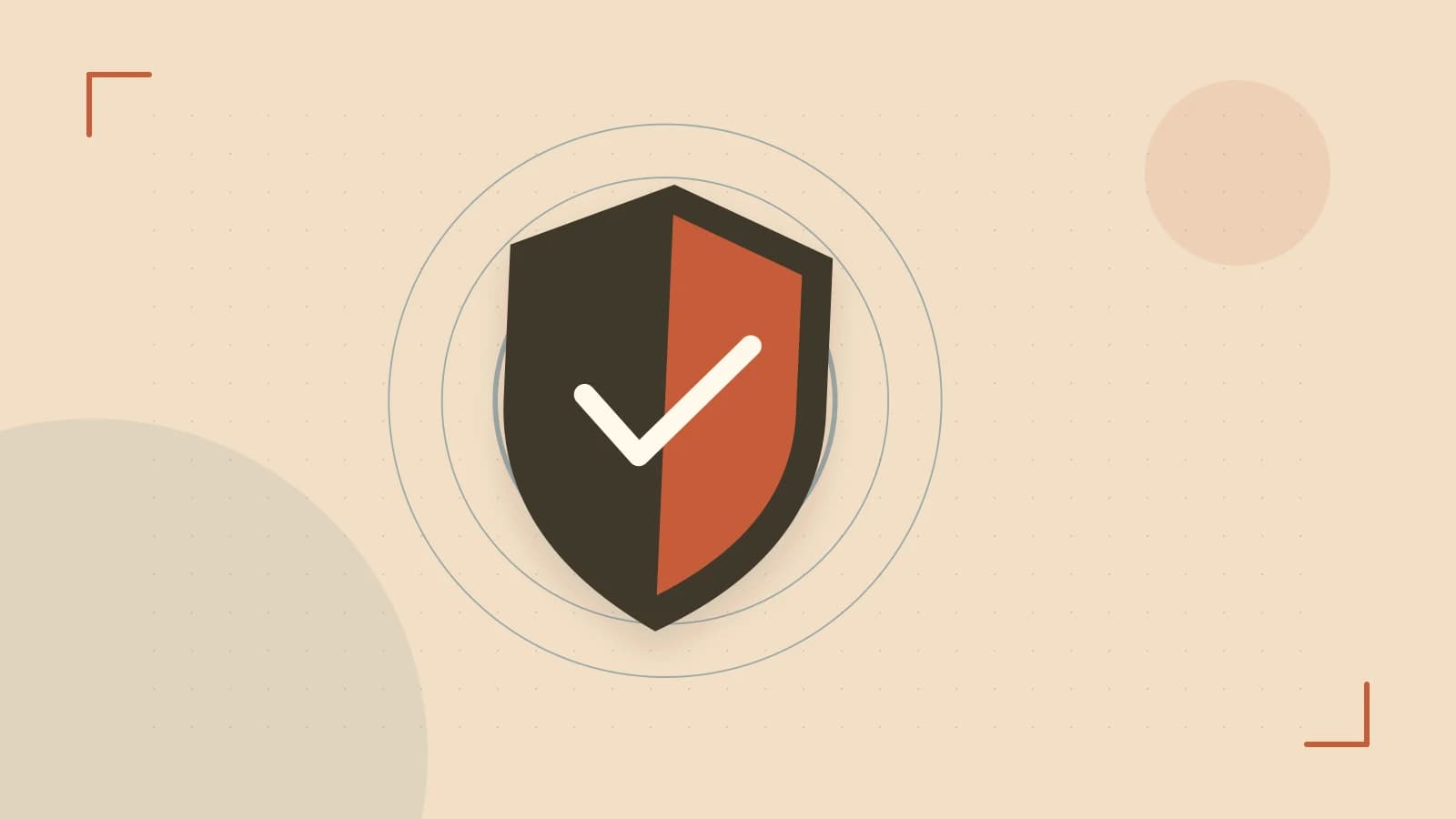 Editorial illustration of a sculpted shield, authentication key and concentric permission boundaries