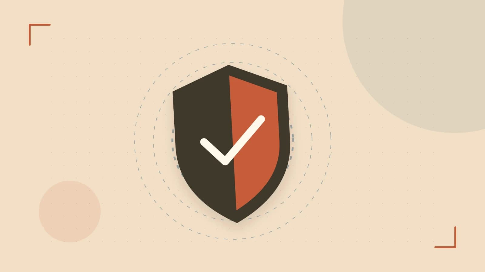 Editorial illustration of a sculpted shield, authentication key and concentric permission boundaries