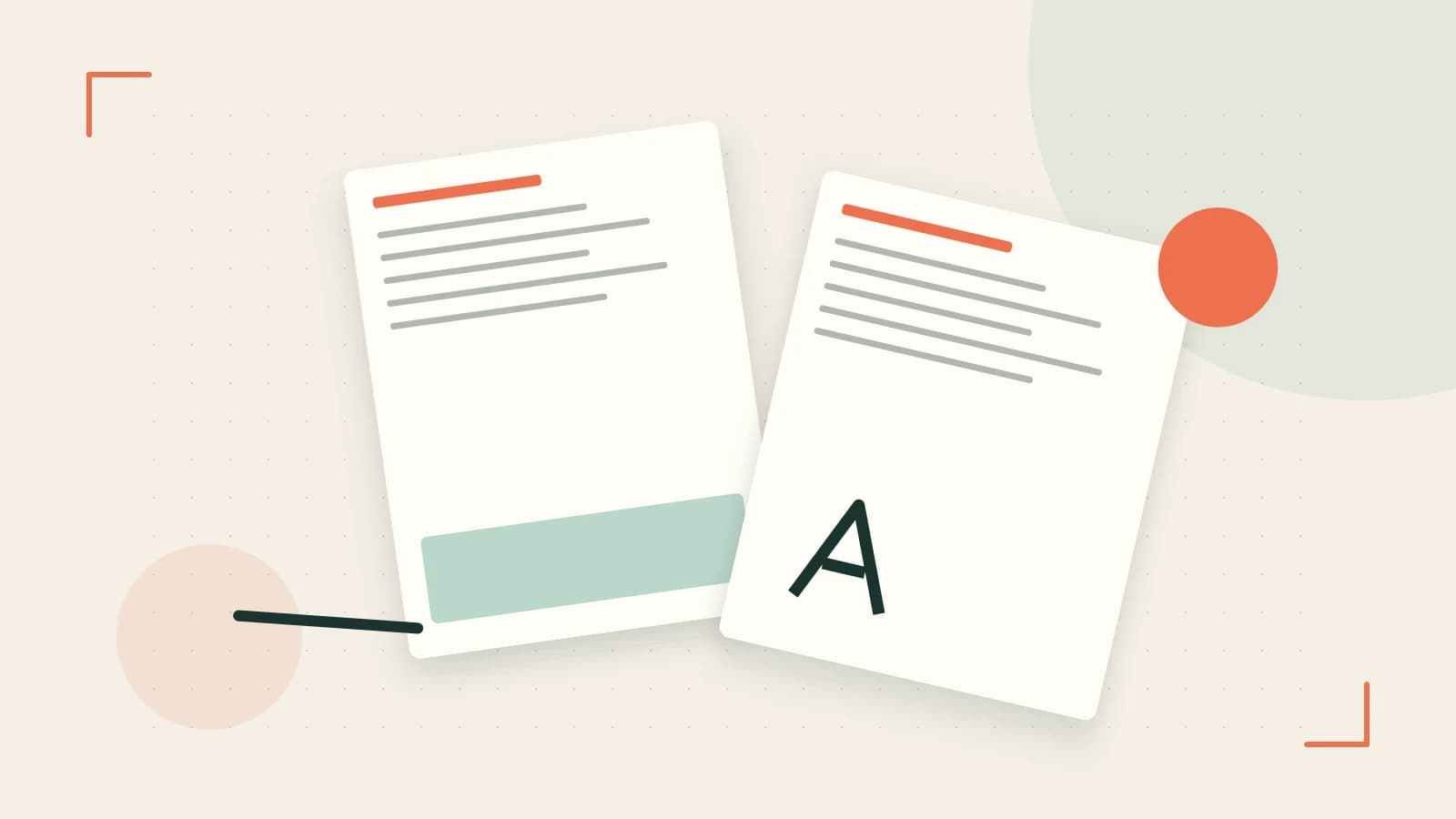 Editorial illustration of typeset pages, expressive letterform shapes and a precise editorial page grid